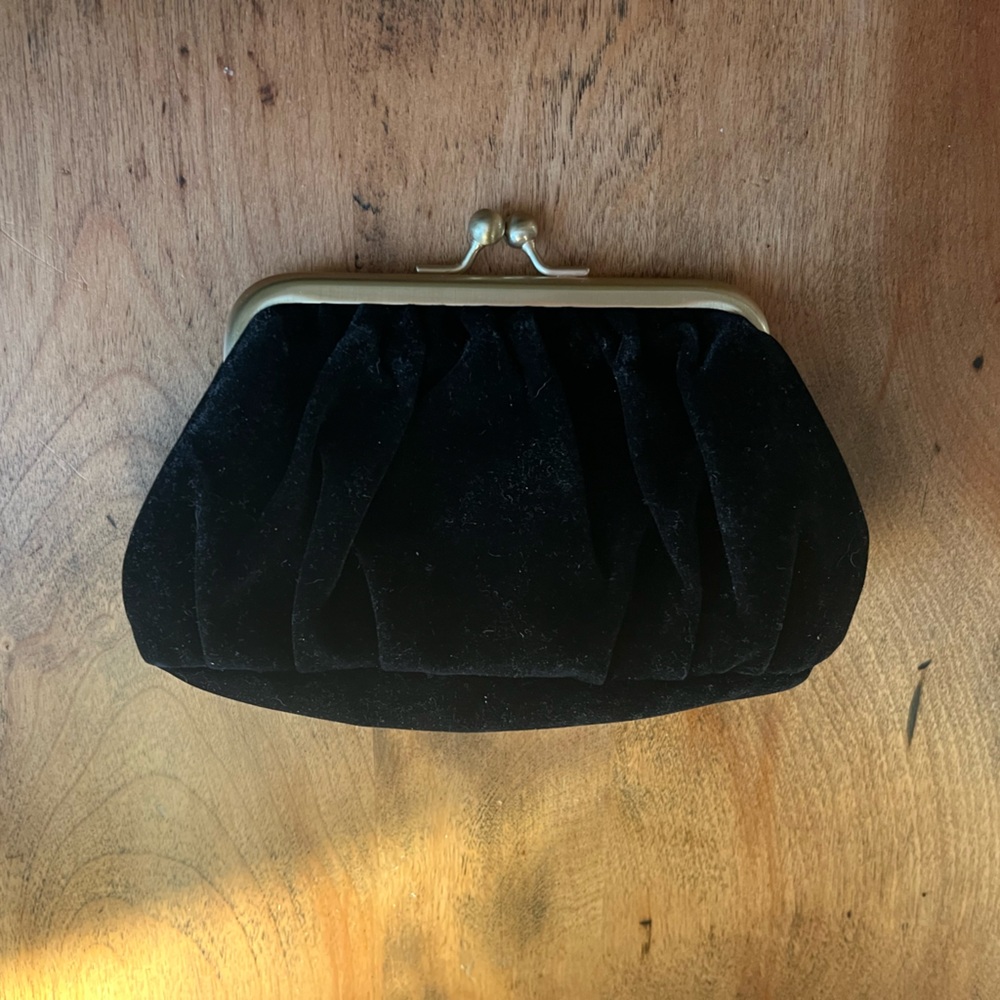 Rouje black velvet makeup bag
